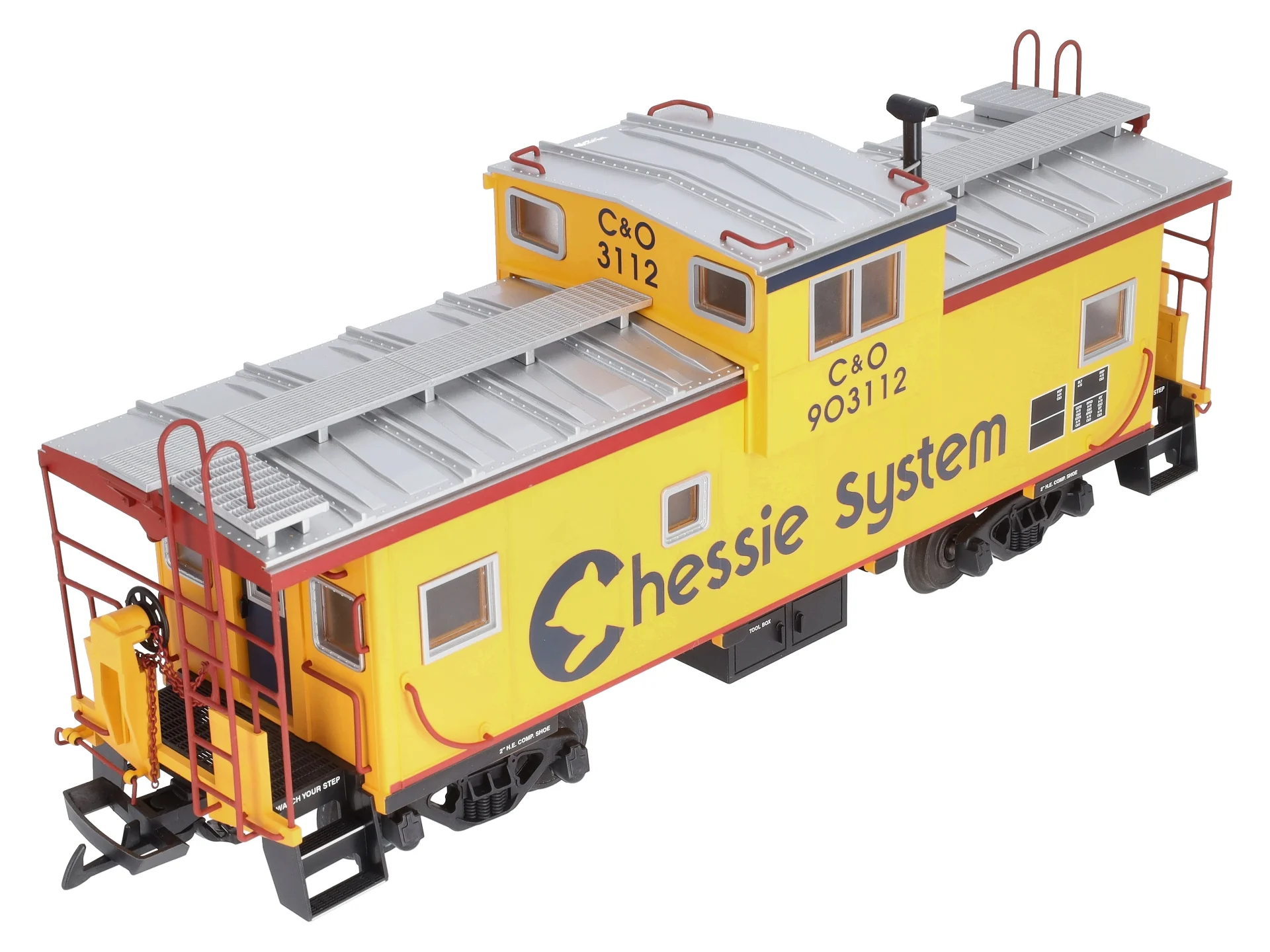 USA Trains 12128 G Chessie Illuminated Ext. Vision Caboose #903112 LN/Box - Image 2