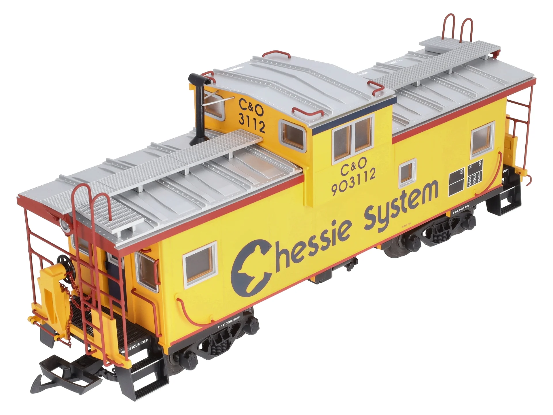 USA Trains 12128 G Chessie Illuminated Ext. Vision Caboose #903112 LN/Box - Image 6