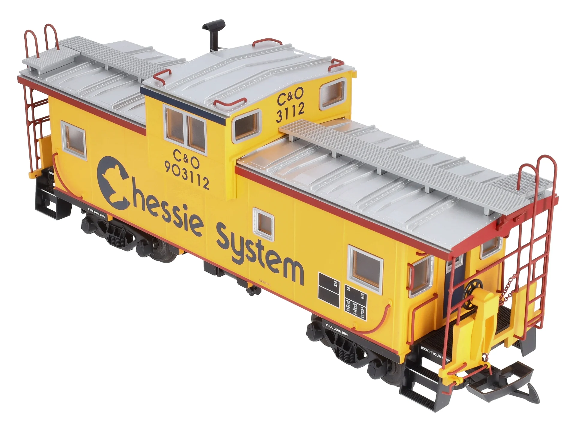 USA Trains 12128 G Chessie Illuminated Ext. Vision Caboose #903112 LN/Box - Image 8