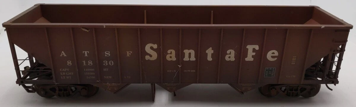 USA Trains 14002 G Atchison, Topeka & Santa Fe 70-Ton 3-Bay Coal Hopper