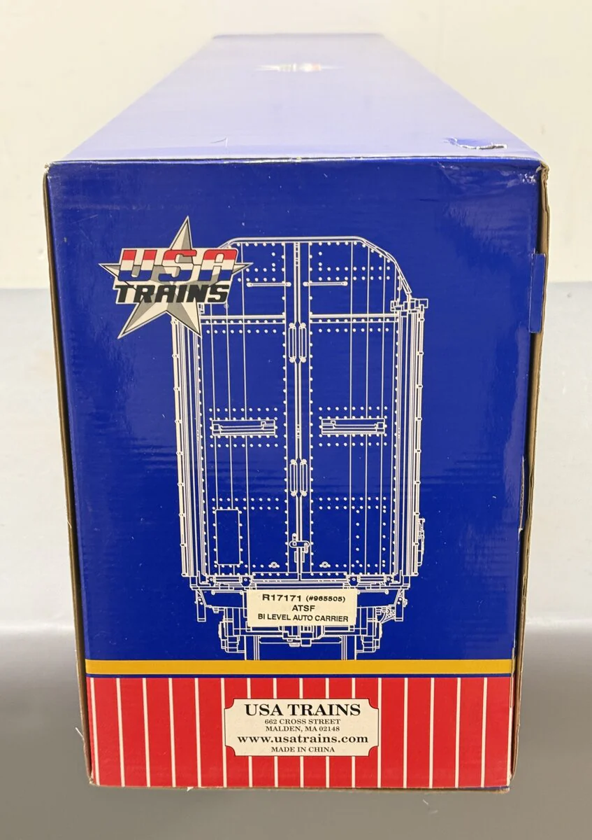 USA Trains R17171 G Atchison Topeka Santa Fe Bi Level Auto Carriers VG/Box - Image 8