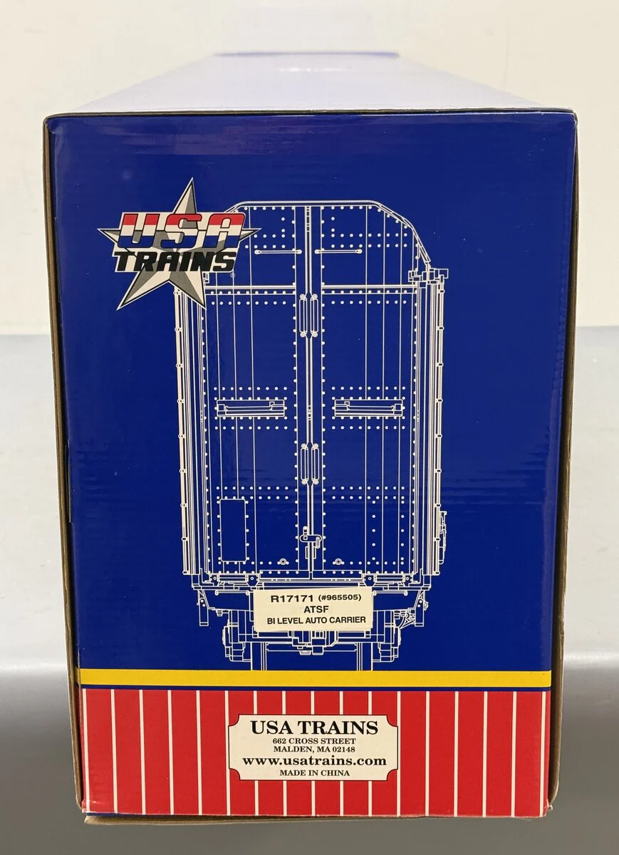 USA Trains R17171 G Atchison Topeka Santa Fe Bi Level Auto Carriers VG/Box - Image 9