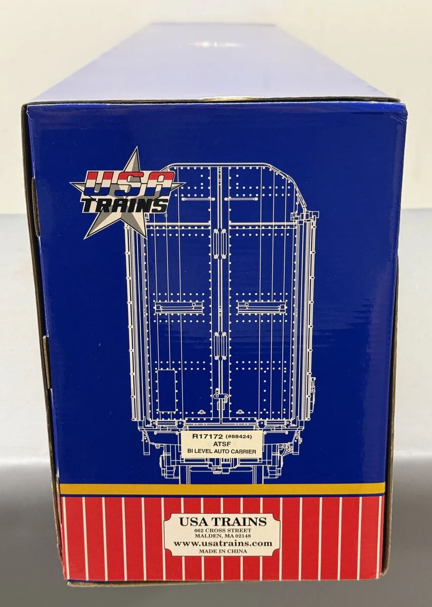 USA Trains R17172 G Atchison Topeka Santa Fe Bi Level Auto Carriers VG/Box - Image 8