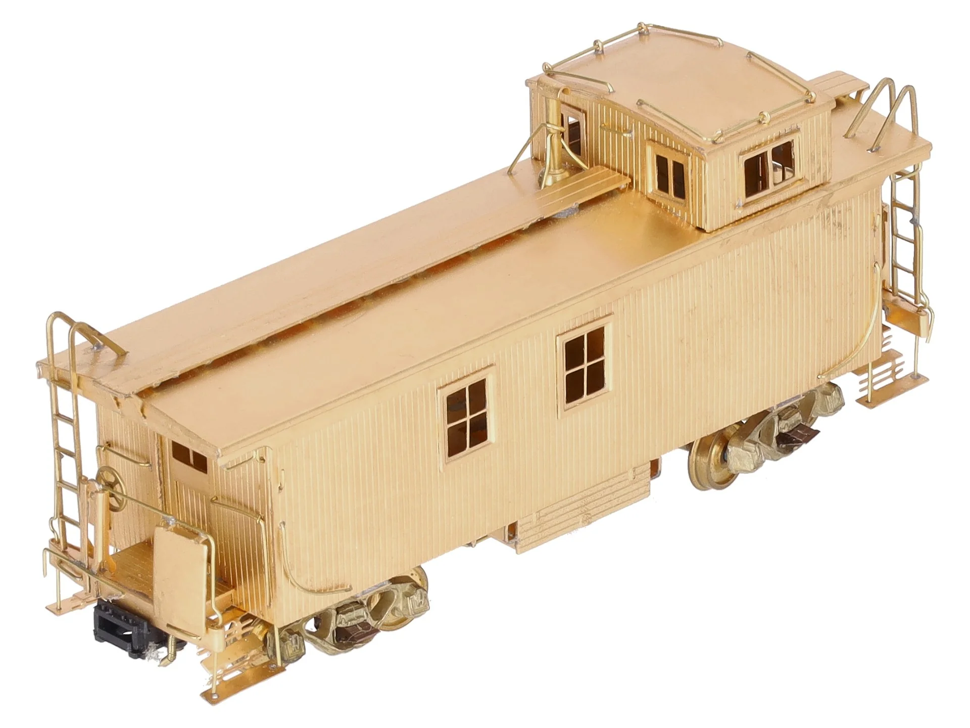 Van Hobbies HO BRASS CNR Bay Window Wood Sheath Caboose - Unpainted EX/Box - Image 4