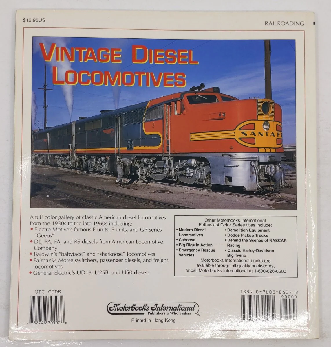 Vintage Diesel Locomotives Paperback Book By Mike Schafer EX - Image 2
