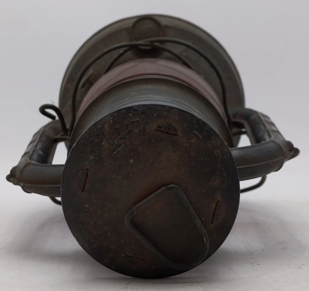 Vintage Rail Road Lantern W/ Clear Globe - Image 4