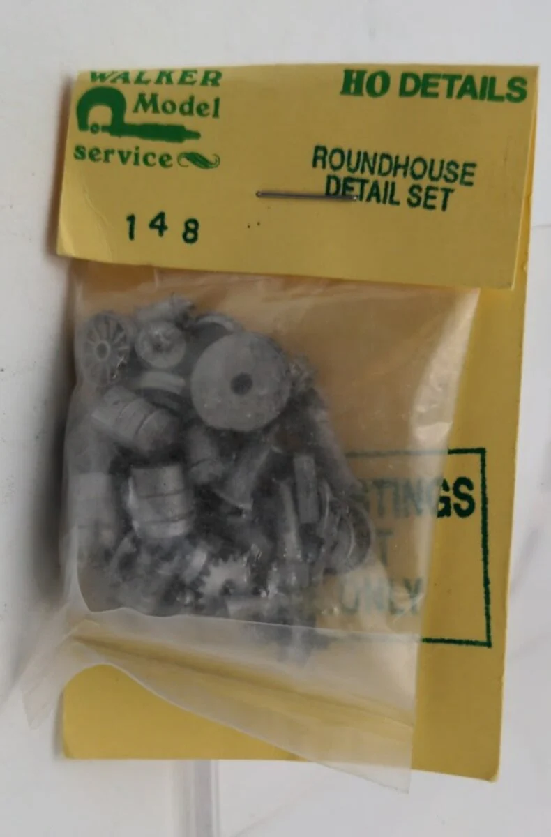 Walker Model Service 148 HO Scale White Metal Roundhouse Detail Set
