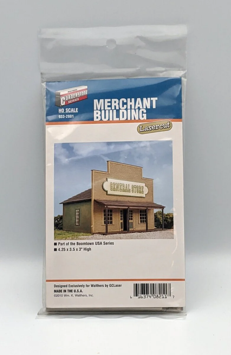 Walthers 2881 HO Boomtown Merchant Buildin