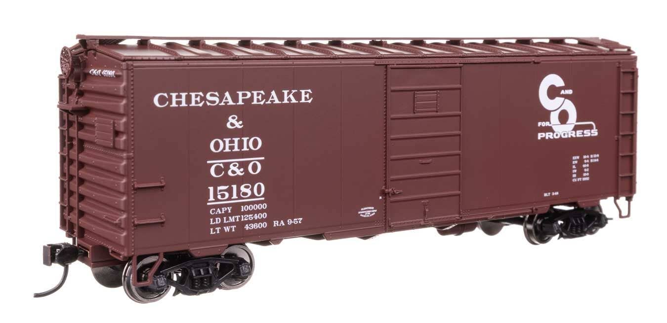 Walthers 910-45503 HO Chesapeake & Ohio 40' PS-1 Boxcar Ready to Run #15180