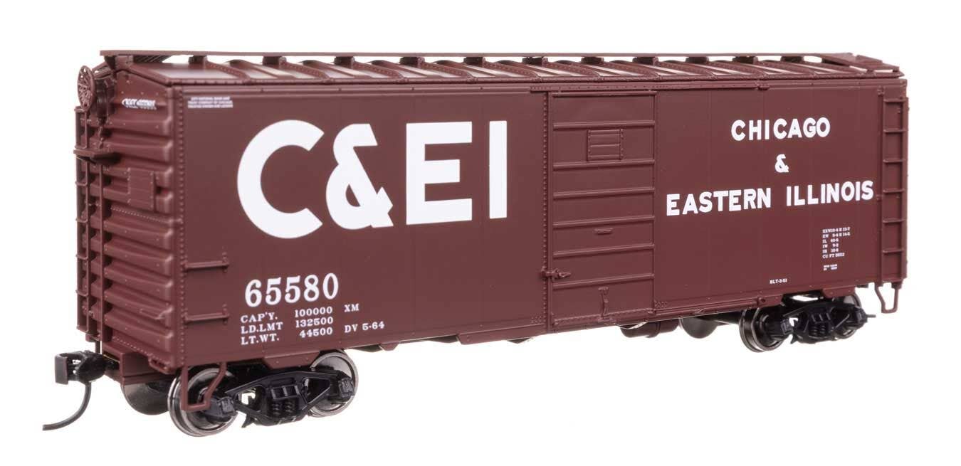 Walthers 910-45505 HO Chicago & Eastern Illinois 40' PS-1 Boxcar RTR #65580