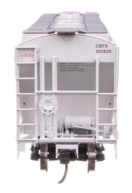Walthers 910-49306 HO CBFX 39' Trinity 3281 2-Bay Covered Hopper RTR #303828 - Image 3