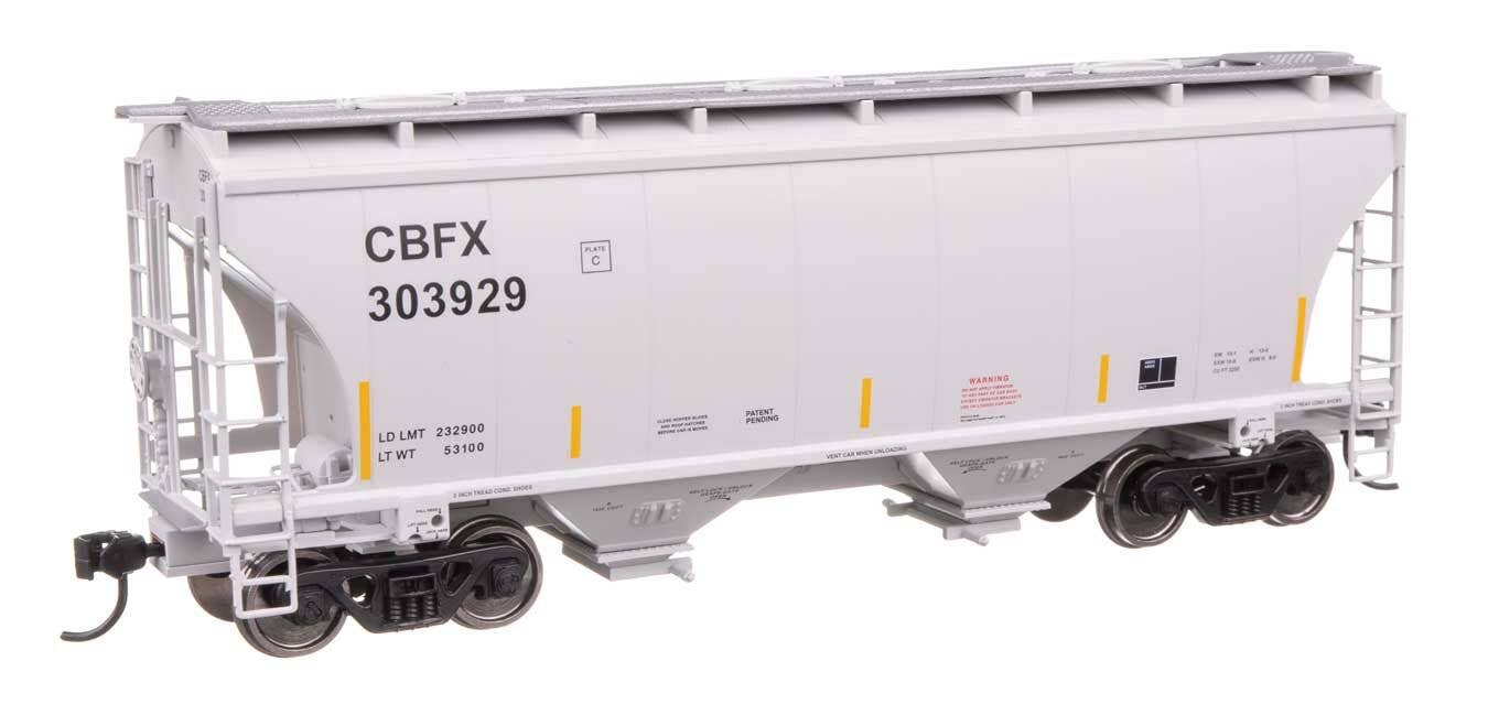 Walthers 910-49308 HO CBFX 39' Trinity 3281 2-Bay Covered Hopper RTR #303929