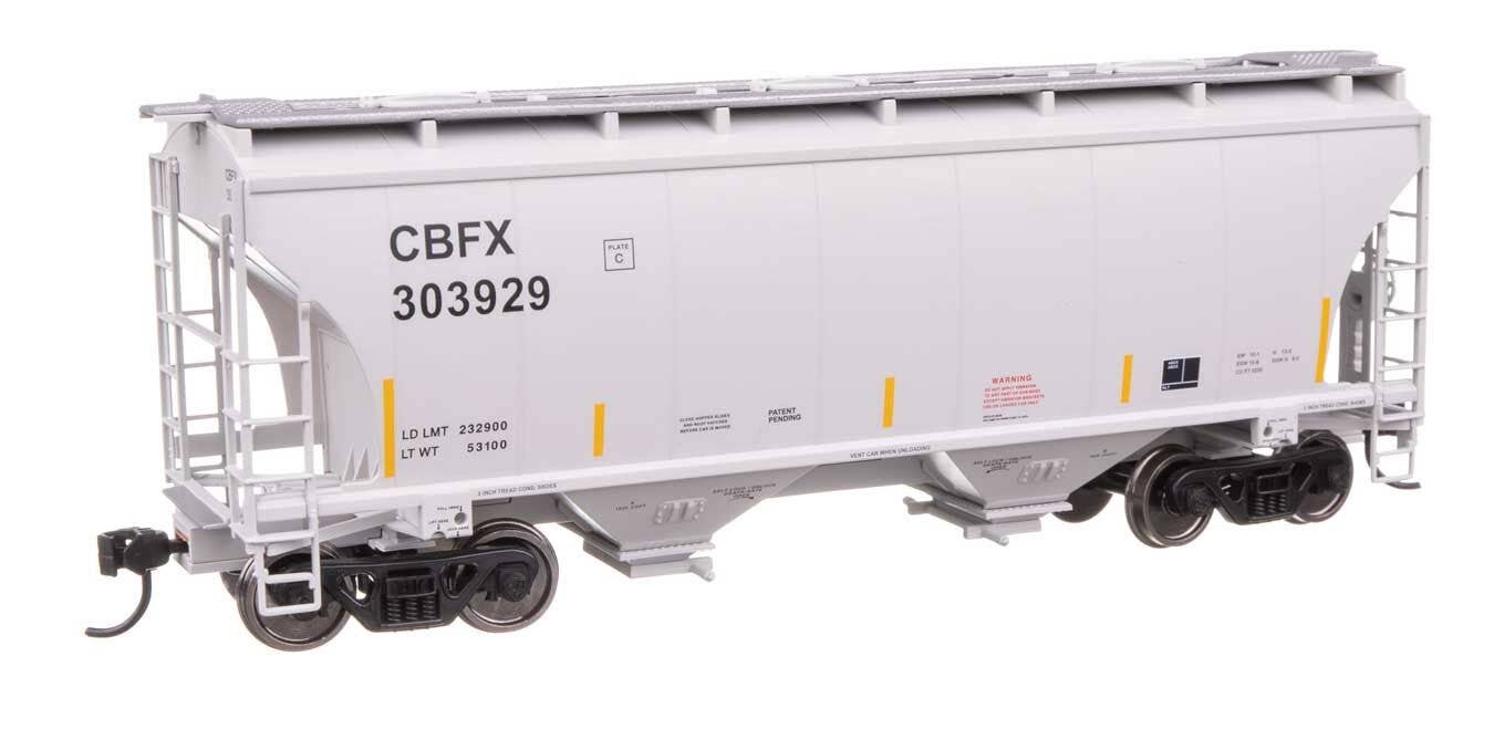 Walthers 910-49308 HO CBFX 39' Trinity 3281 2-Bay Covered Hopper RTR #303929 - Image 2