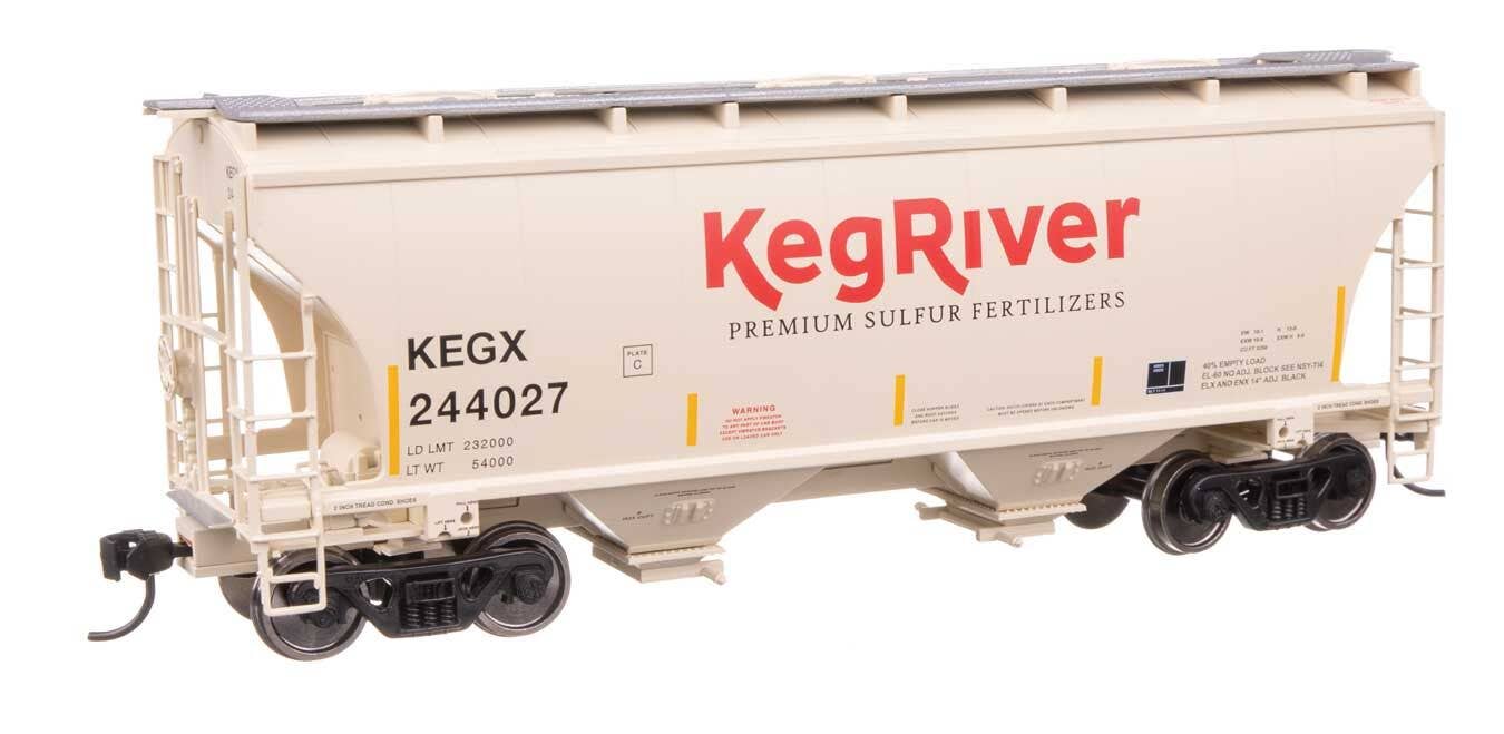 Walthers 910-49313 HO KEGX 39' Trinity 3281 2-Bay Covered Hopper RTR #244027