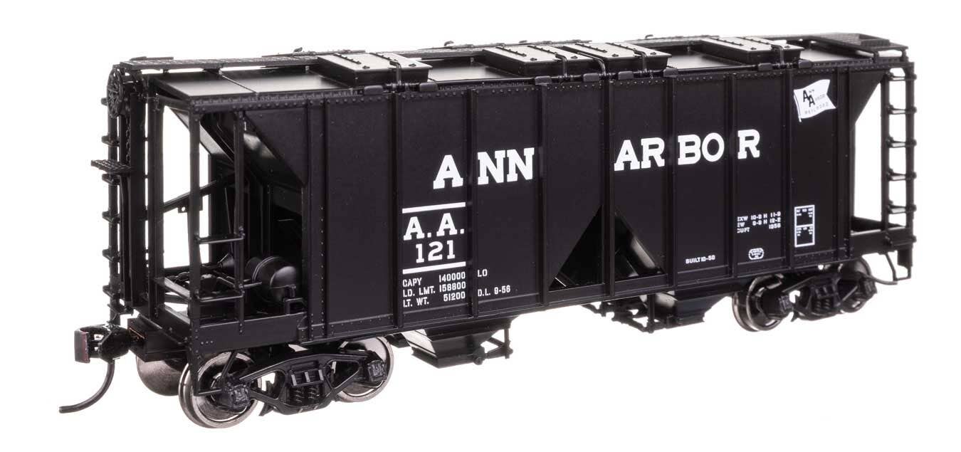 Walthers 910-49704 HO Ann Arbor ACF 1958 Cu Ft Covered Hopper Ready to Run #121