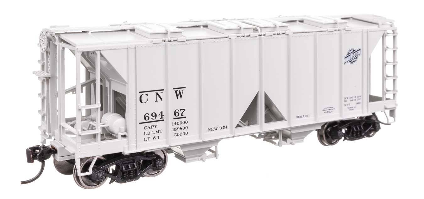 Walthers 910-49709 HO CNW ACF 1958 Cu Ft Covered Hopper Ready to Run #69467