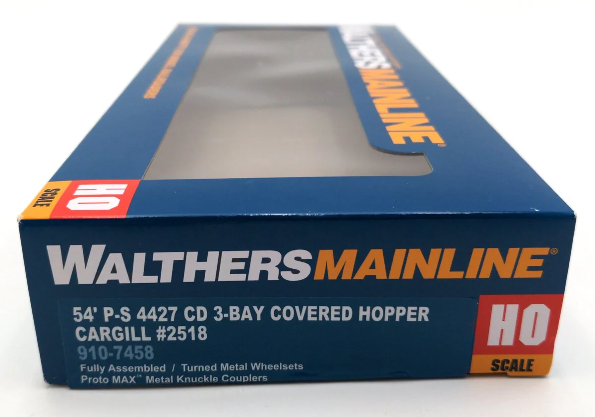 Walthers 910-7458 HO Cargill P-2 4227 CD 3-Bay Covered Hopper #2518 LN/Box - Image 7