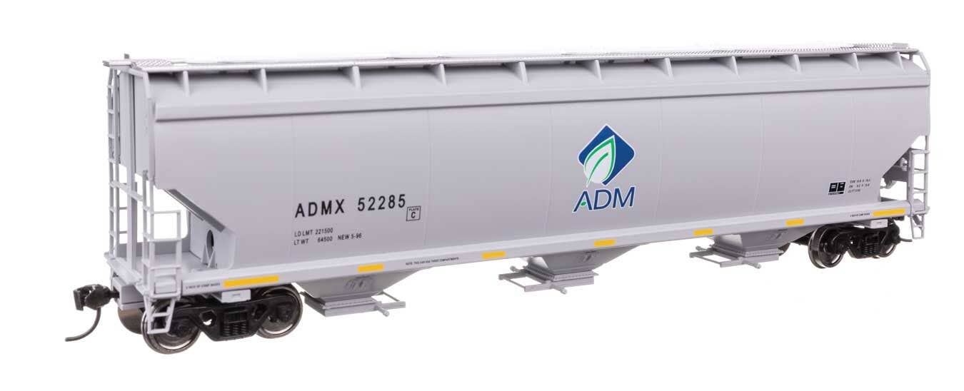 Walthers 910-7738 HO ADMX 60' NSC 5150 3-Bay Covered Hopper Ready to Run #52285 - Image 2