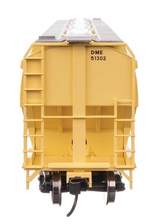 Walthers 910-7749 HO DME 60' NSC 5150 3-Bay Covered Hopper Ready to Run #51302 - Image 4