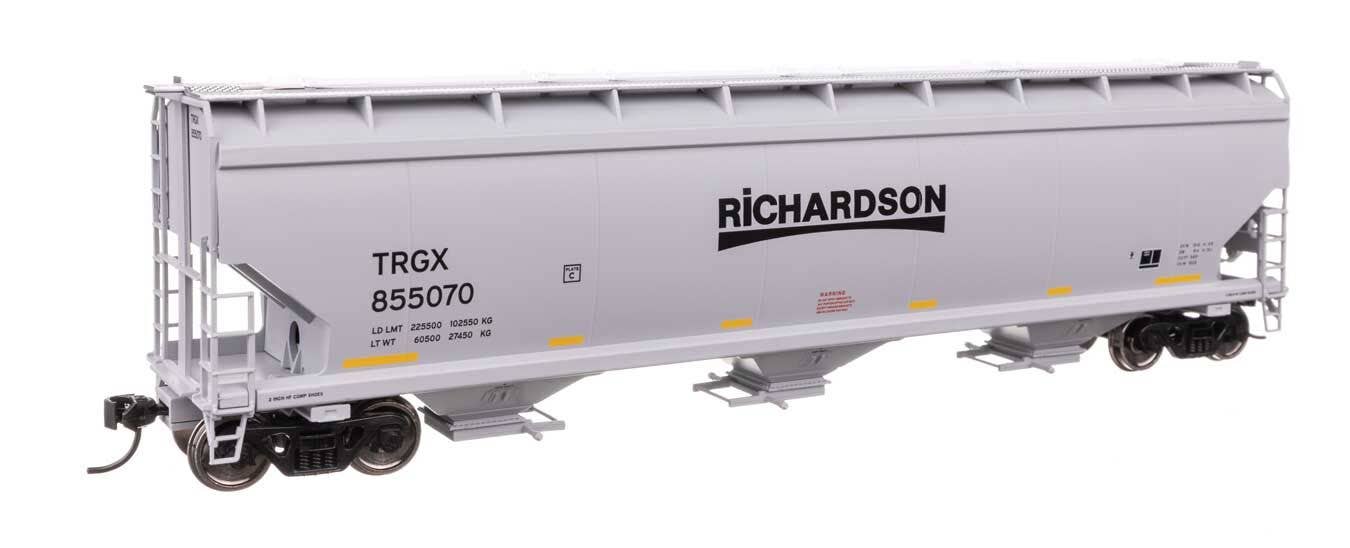 Walthers 910-7754 HO TRGX 60' NSC 5150 3-Bay Covered Hopper Ready to Run #855070 - Image 2