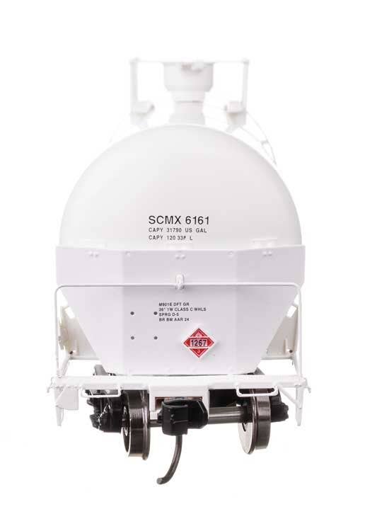 Walthers 920-100778 HO SCMX 55' Trinity Modified 30,145-Gal Tank Car RTR #6161 - Image 4