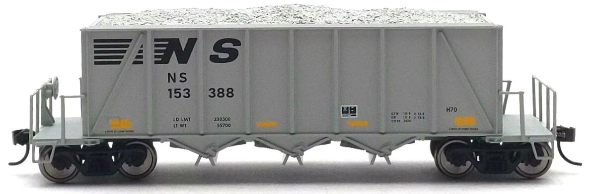 Walthers 920-106044 HO NS RTR 40' Ortner 100-Ton Open Aggregate Hopper #153388 LN/Box - Image 2