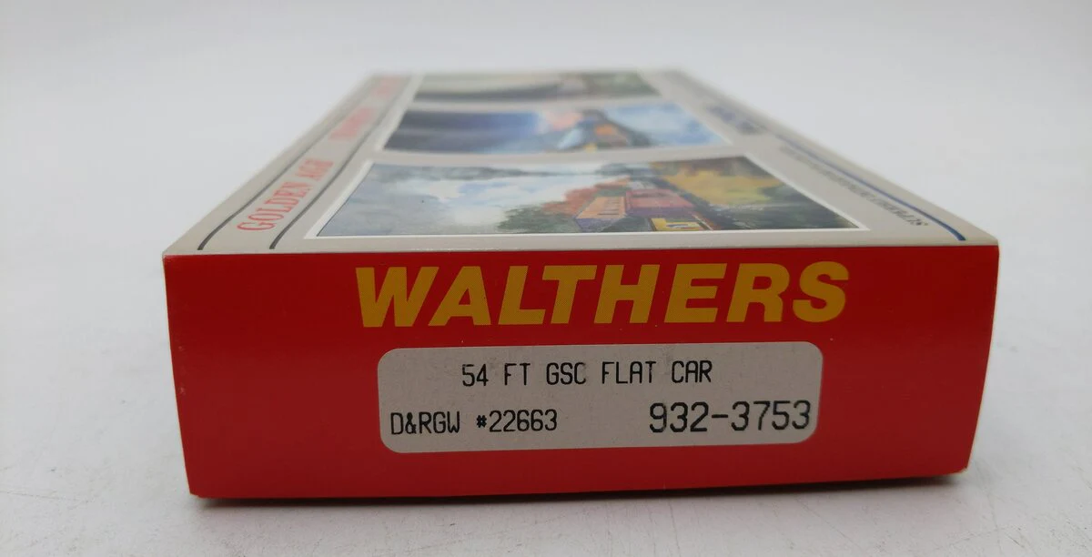 Walthers 932-3753 HO D&RGW 54 FT GSC Flat Car #22663 Kit MT/Box - Image 2