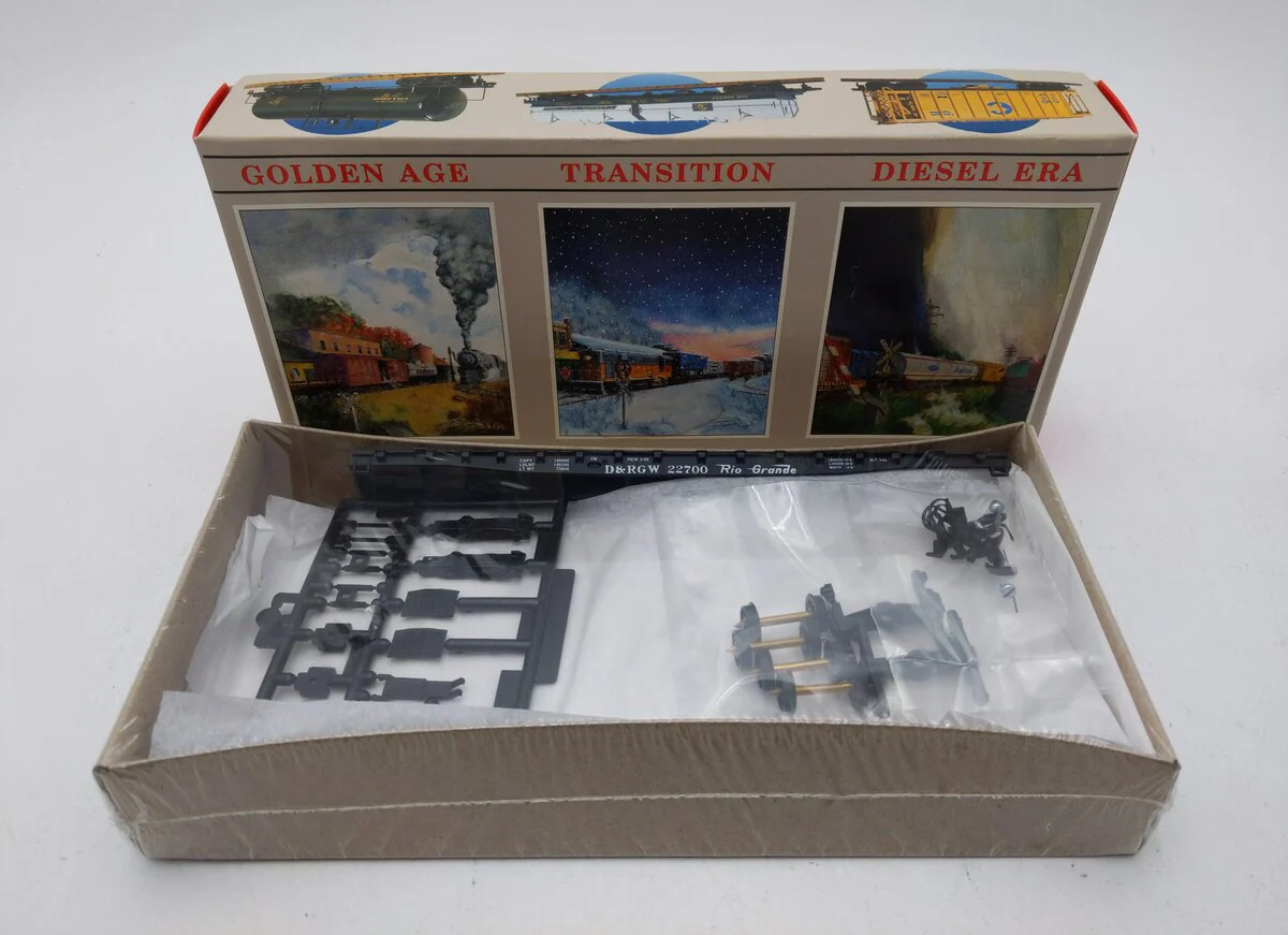 Walthers 932-3753 HO D&RGW 54 FT GSC Flat Car #22700 Kit MT/Box