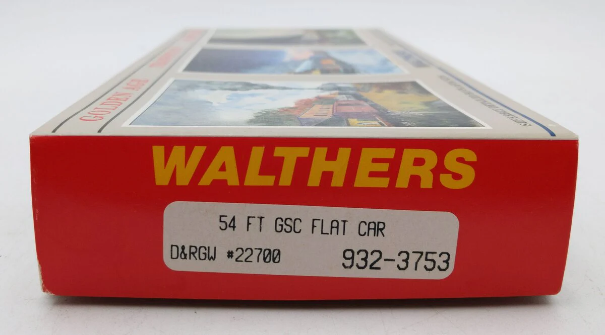 Walthers 932-3753 HO D&RGW 54 FT GSC Flat Car #22700 Kit MT/Box - Image 2