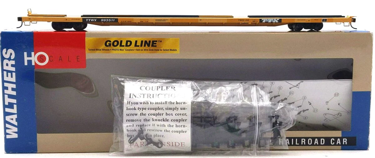 Walthers 932-40803 HO TTX TTWX All Purpose Flatcar W/ACF Hitches # 993511 LN/Box