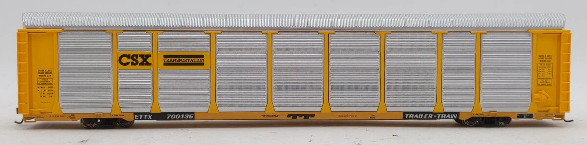 Walthers 932-4881 HO Scale CSX Thrall 89' Tri-Level Auto Carrier #700435 LN/Box - Image 3