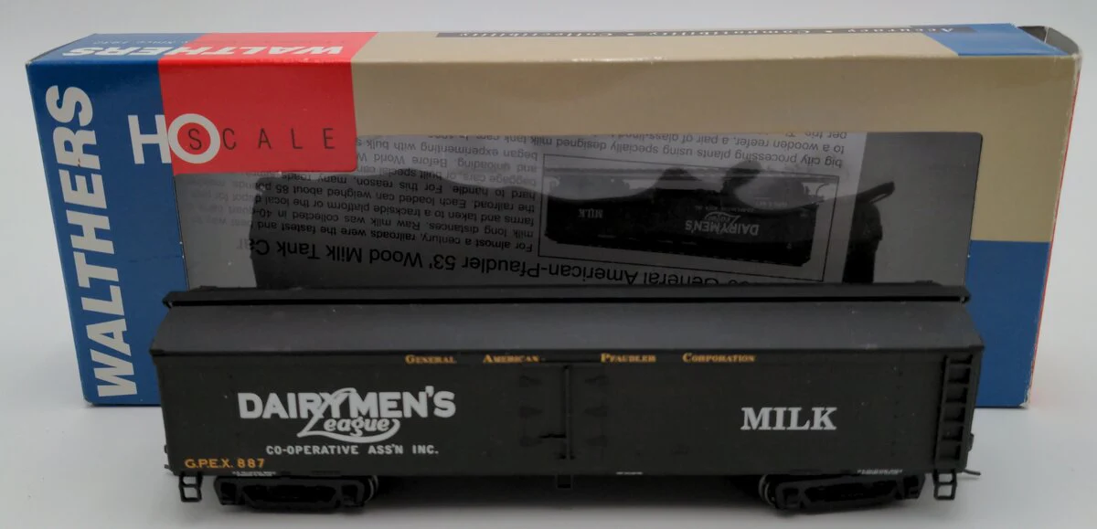 Walthers 932-5462 HO General American-Pfaudler 53' Milk Tank Car #887 EX/Box