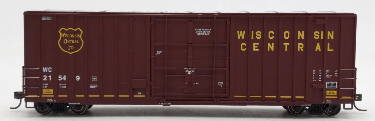 Walthers 932-7104 HO Wisconsin Central Gunderson 50' Hi-Cube Paper Boxcar #21549 EX/Box - Image 2
