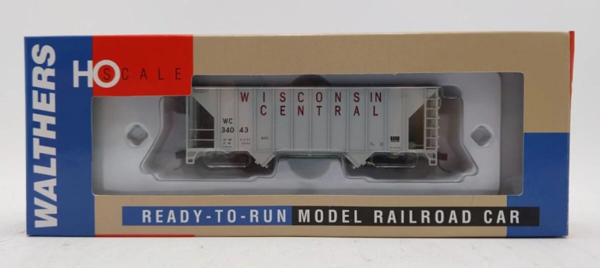 Walthers 932-7404 HO Wisconsin Central Greenville 100 Ton Twin Hopper #34043 LN/Box