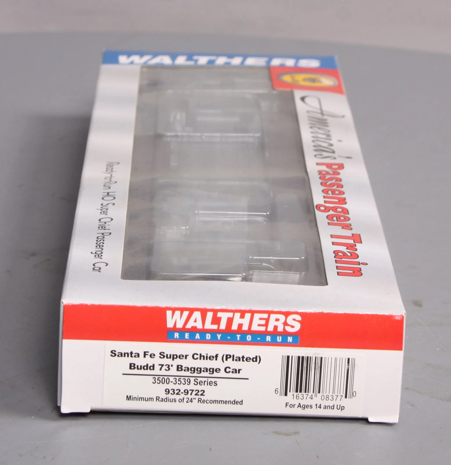 Walthers 932-9722 HO Scale Santa Fe Super Chief [Plated] Budd 73' Baggage Car LN/Box - Image 12