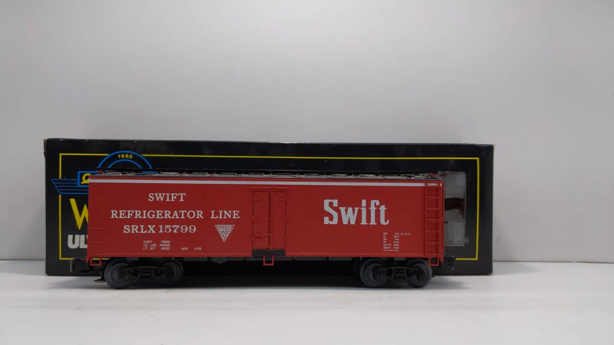 Weaver 15799 O Gauge Swift Refrigerator Line Car (3-Rail) LN/Box