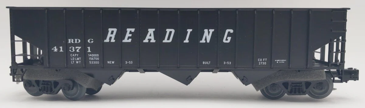 Weaver 4026 O Gauge Reading 3-Bay Hopper Car #41371 (3-Rail) LN/Box - Image 2