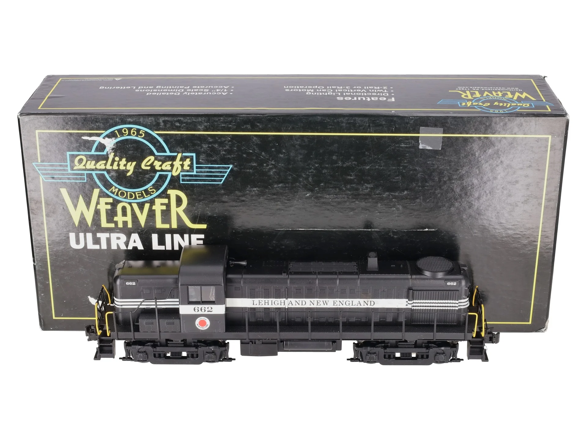Weaver 5560-LP O Lehigh & New England RS-3 Diesel Locomotive #660 - 3-Rail EX/Box