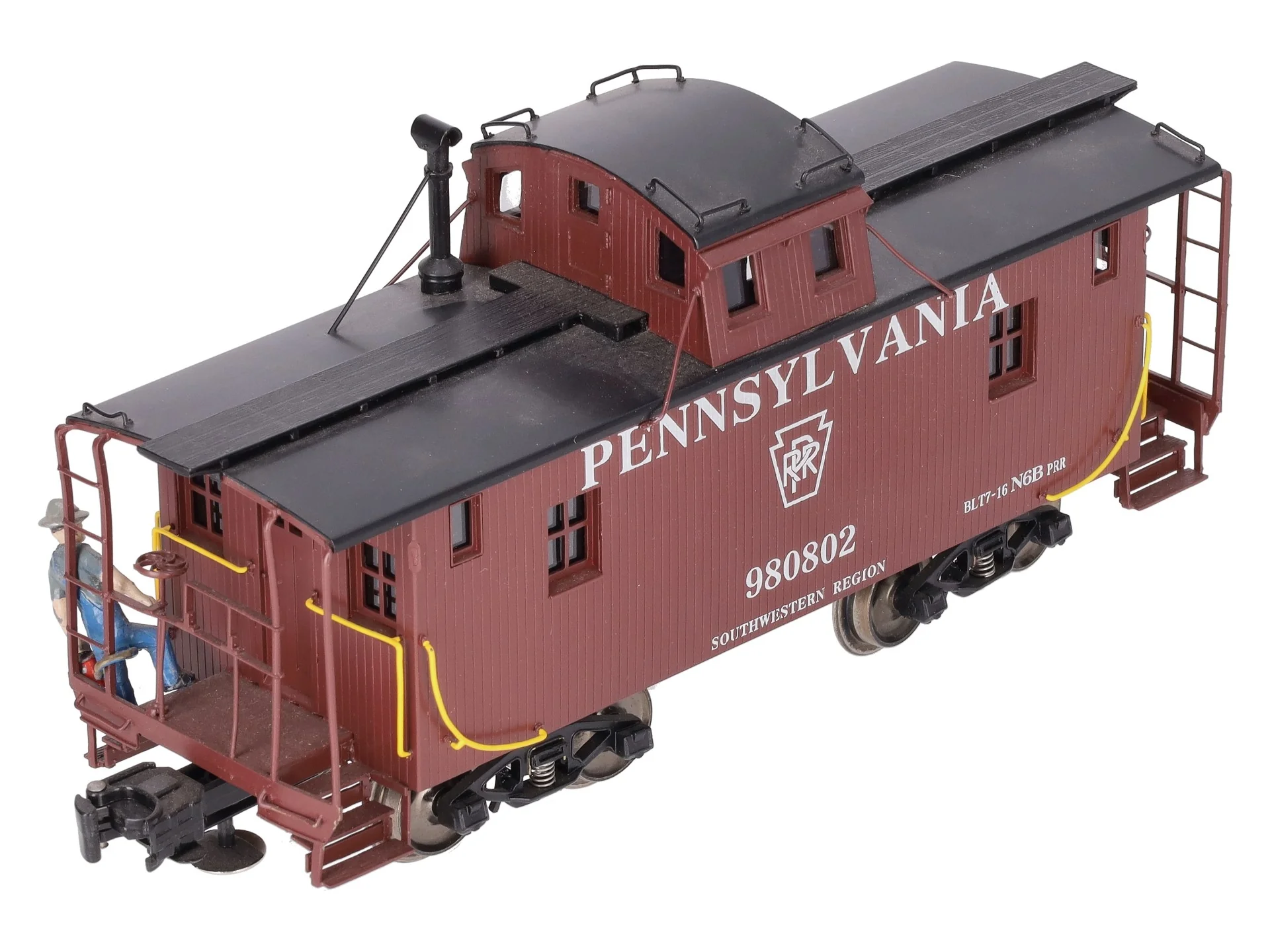Weaver G2012-L BRASS O Gauge Pennsylvania N6B Caboose #980802 - 3 Rail EX - Image 8