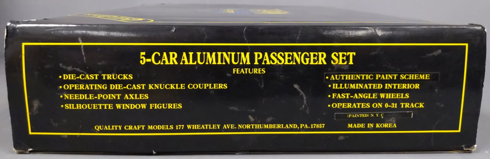 Weaver New York Central 5-Car Aluminum Passenger Set (3Rail) LN/Box - Image 6