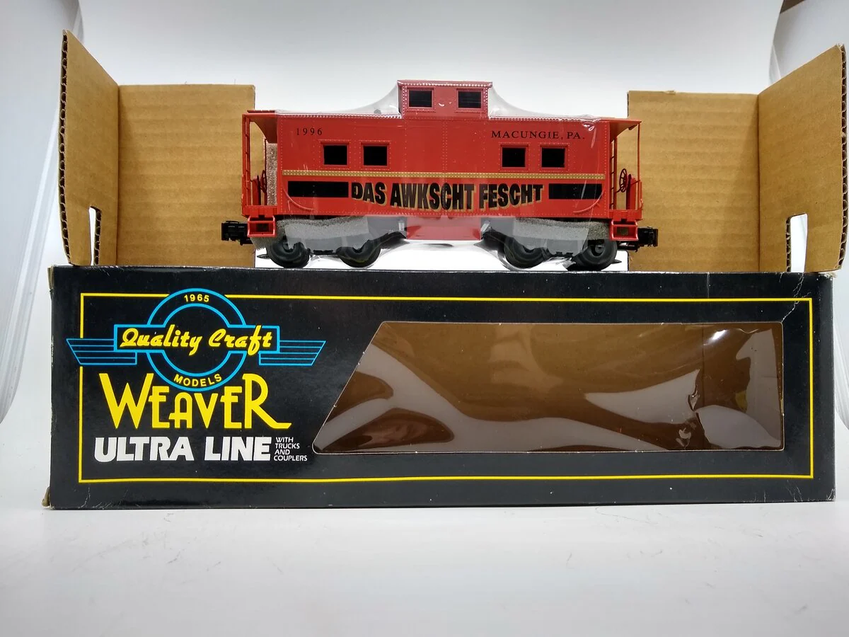 Weaver O Gauge Das Awkscht Fescht Caboose 1996 NIB