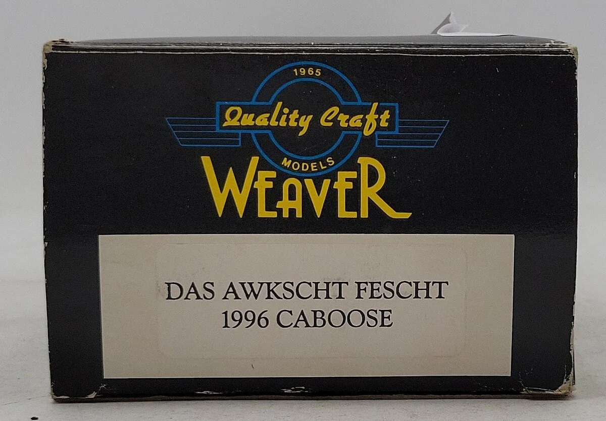 Weaver O Gauge Das Awkscht Fescht Caboose 1996 NIB - Image 5