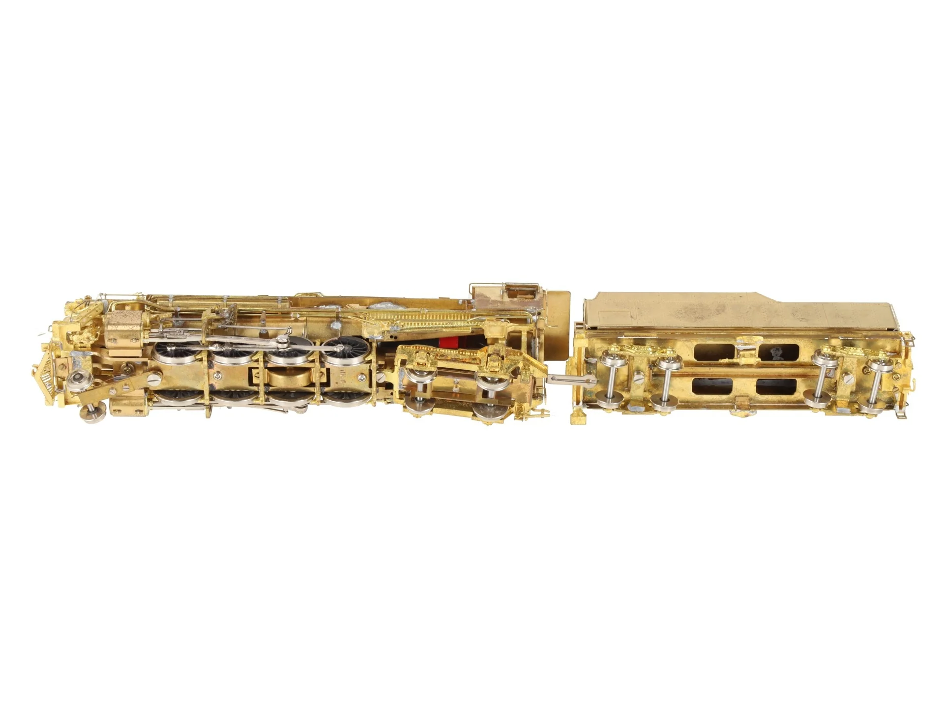 Westside Model Co. HO BRASS A.T.S.F 2-8-4 Berkshire Steam Loco & Tender EX/Box - Image 2