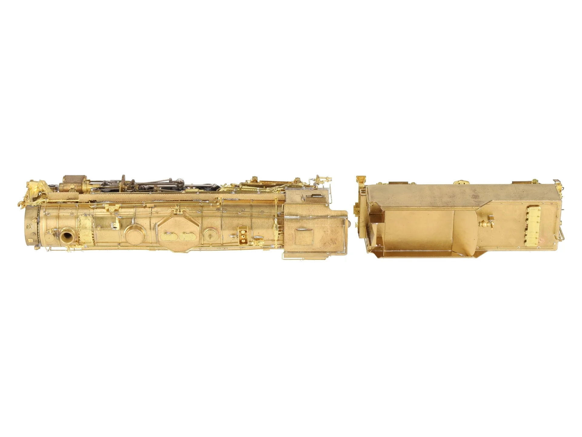 Westside Model Co. HO BRASS A.T.S.F 2-8-4 Berkshire Steam Loco & Tender EX/Box - Image 3