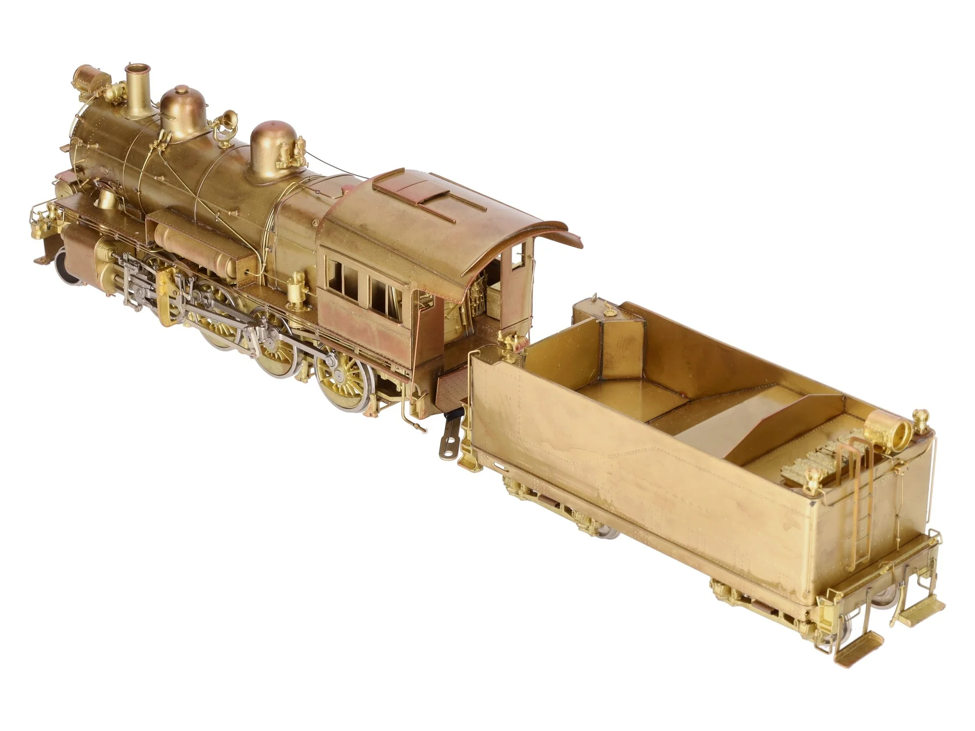 Westside Model O Brass PRR H-6sb 2-8-0 Steam Engine & Tender (2-Rail)- Unpainted EX/Box - Image 8
