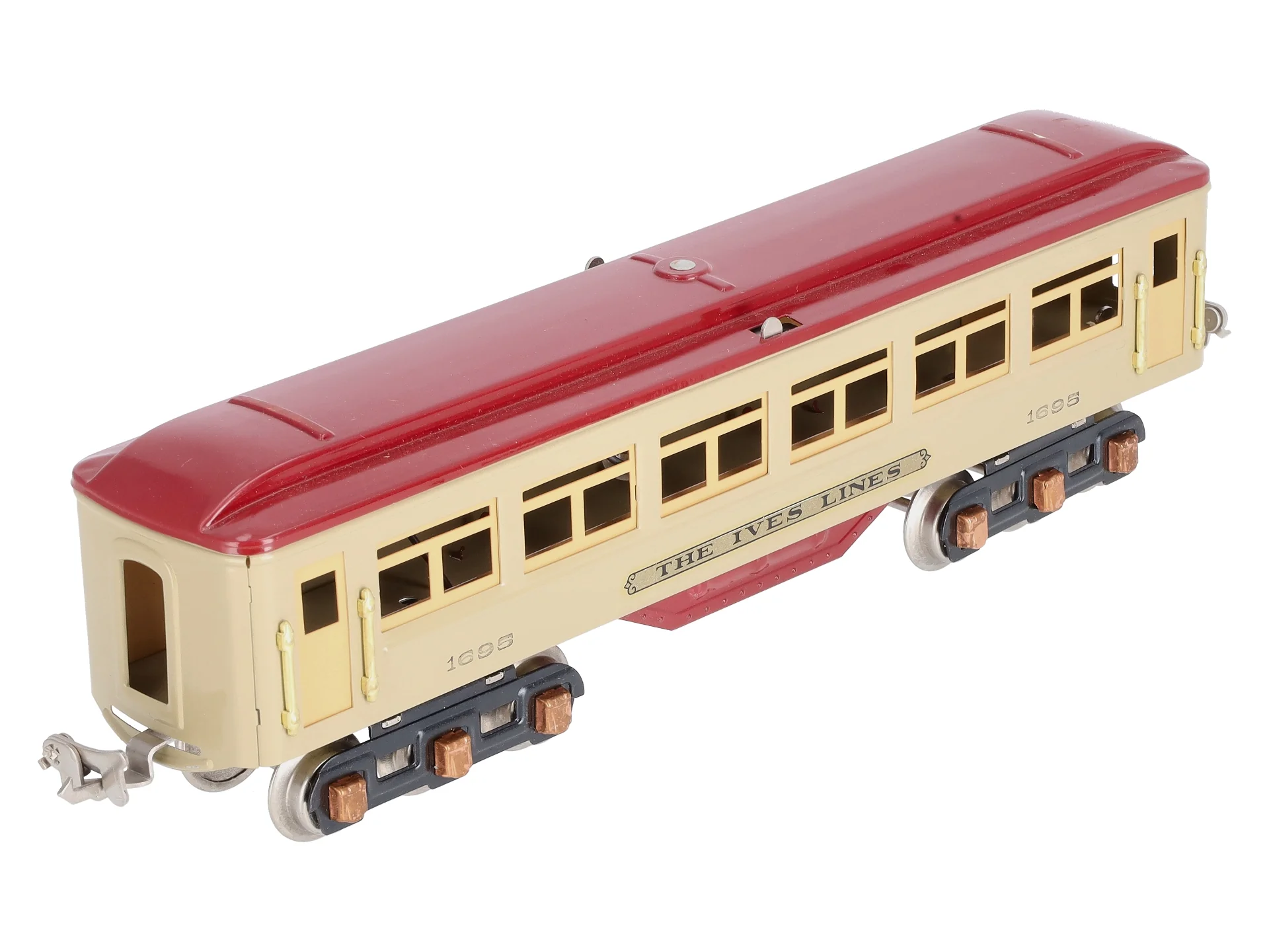 Williams 1695 O Reproduction Ives Tinplate Coach Passenger Car EX/Box - Image 7