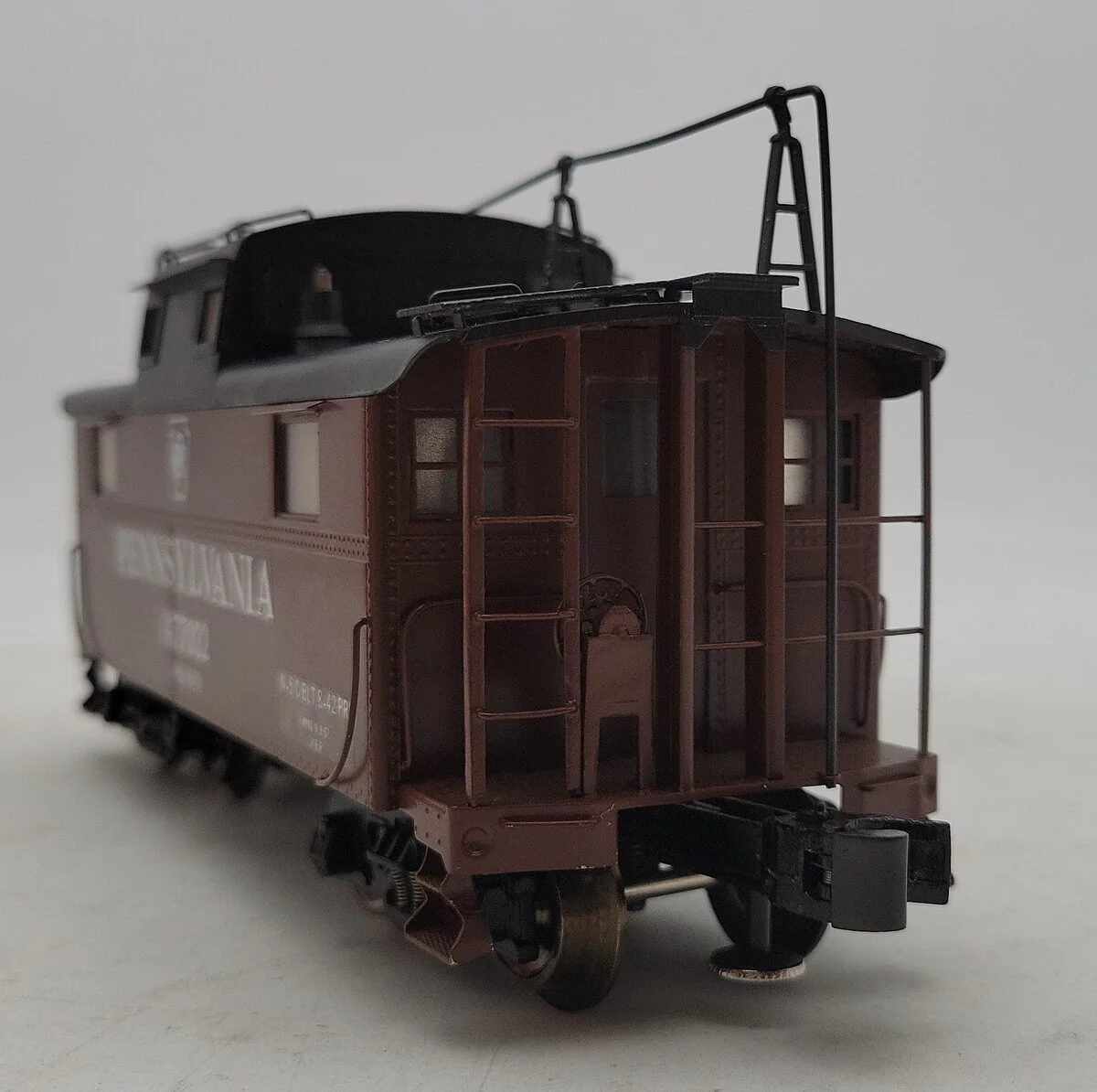 Williams 477032 O Gauge Brass Pennsylvania Lighted Caboose 3-Rail VG/Box - Image 6