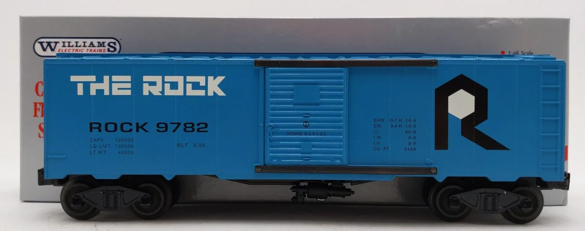 Williams 55 O Gauge Rock Island Boxcar #9782 EX/Box