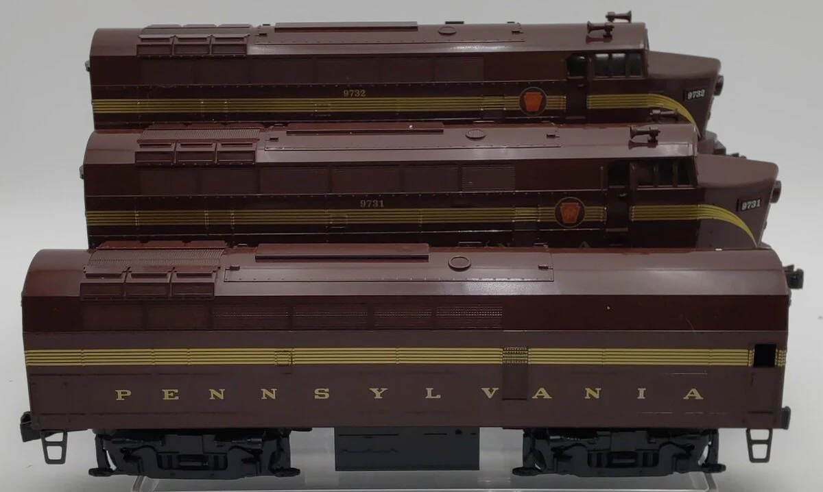 Williams O Scale Pennsylvania ABA Sharknose Diesel Locomotives #9731/9732/9733 EX/Box - Image 3