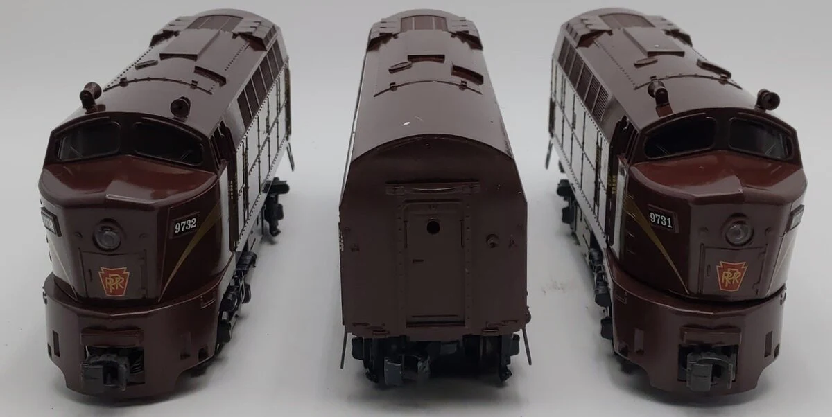 Williams O Scale Pennsylvania ABA Sharknose Diesel Locomotives #9731/9732/9733 EX/Box - Image 7